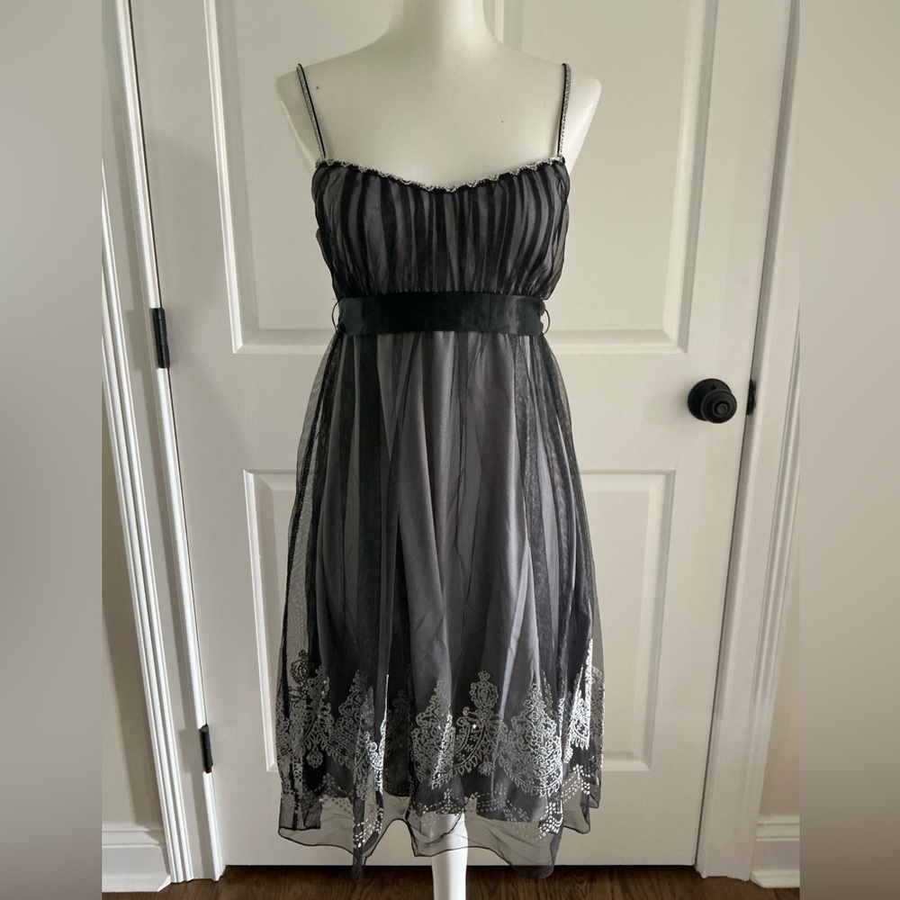 Teeze Me black and silver dress
